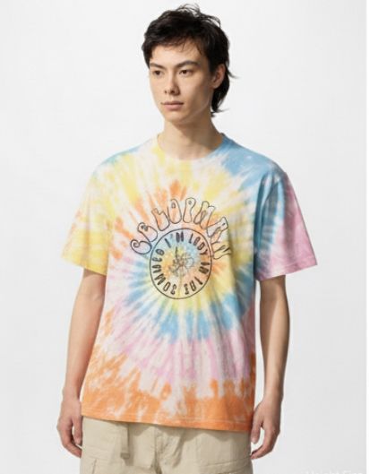 Colorful Tie-Dye Graphic T-Shirt for Men & Women