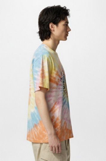 Colorful Tie-Dye Graphic T-Shirt for Men & Women