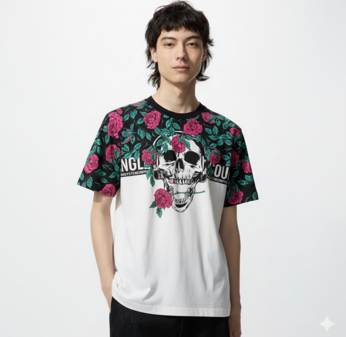 Skull & Rose Graphic T-Shirt for Men & Women | Bold Streetwear Tee"