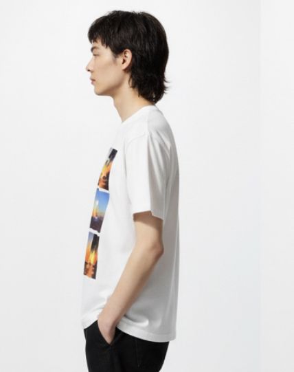 White Sunset Beach Graphic T-Shirt for Men & Women